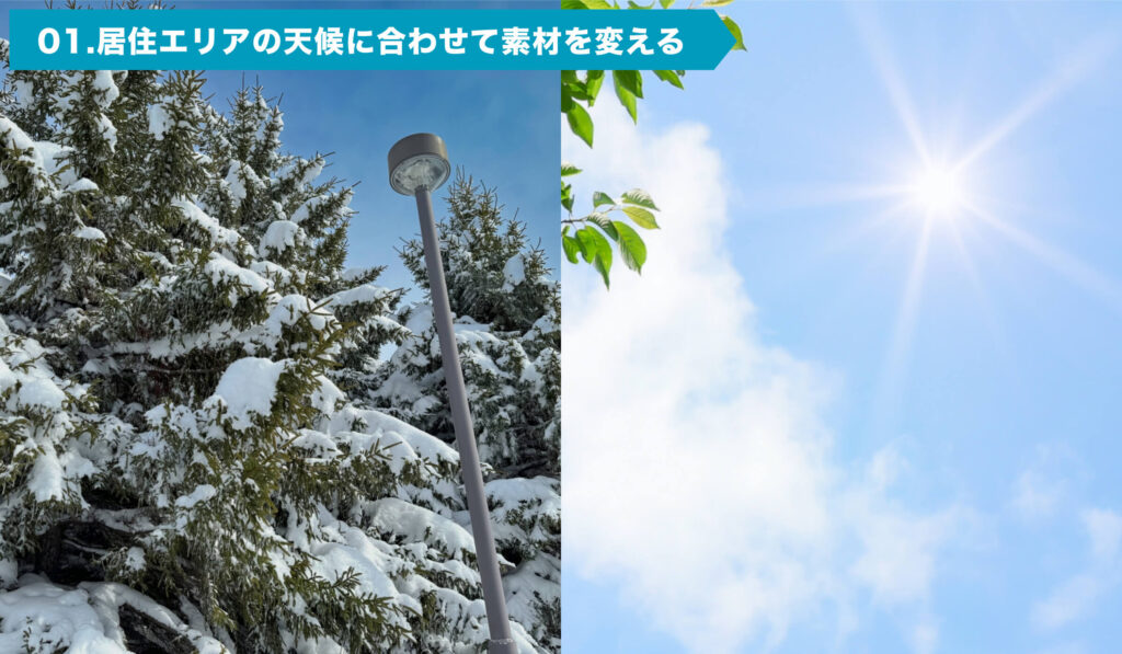 降雪と猛暑